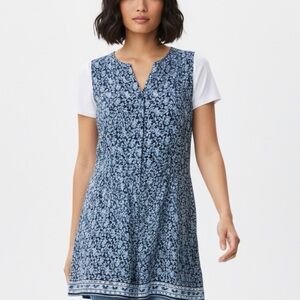 Fleur Bleue Floral Women's Romper